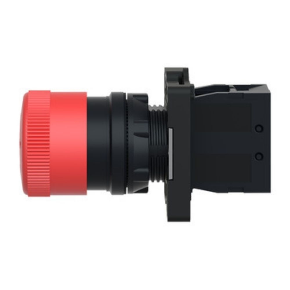 BOTAO PLASTICO EMERGENCIAL GIRO TRAVA/DESTRAVA 1NF 30MM VERMELHO - SCHNEIDER