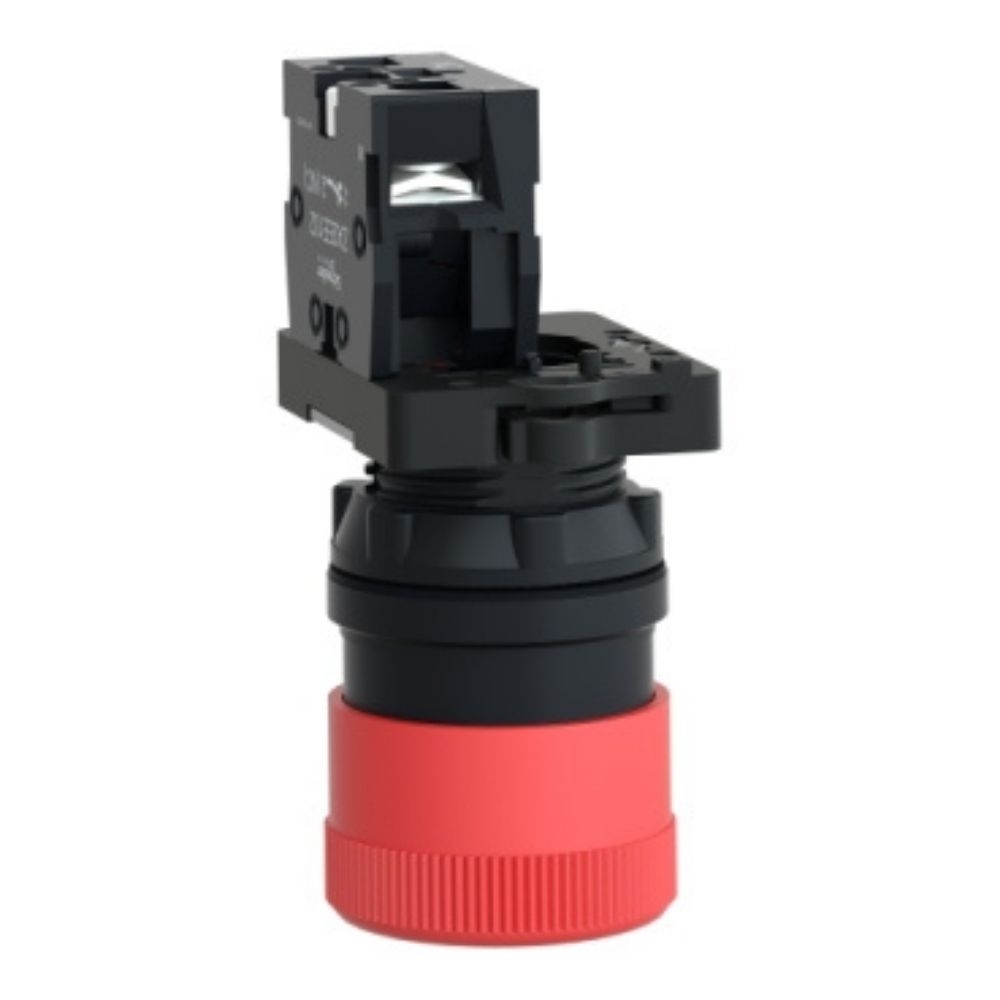 BOTAO PLASTICO EMERGENCIAL GIRO TRAVA/DESTRAVA 1NF 30MM VERMELHO - SCHNEIDER