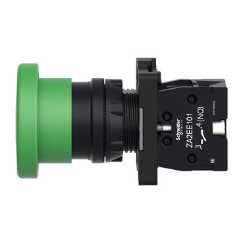 BOTAO PLASTICO SOCO IMPULSO 1NA 40MM VERDE - SCHNEIDER