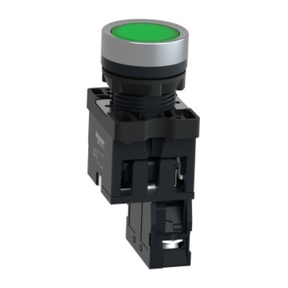 BOTAO PLASTICO FACEADO LUMINOSO 220V 1NA 22MM VERDE - SCHNEIDER