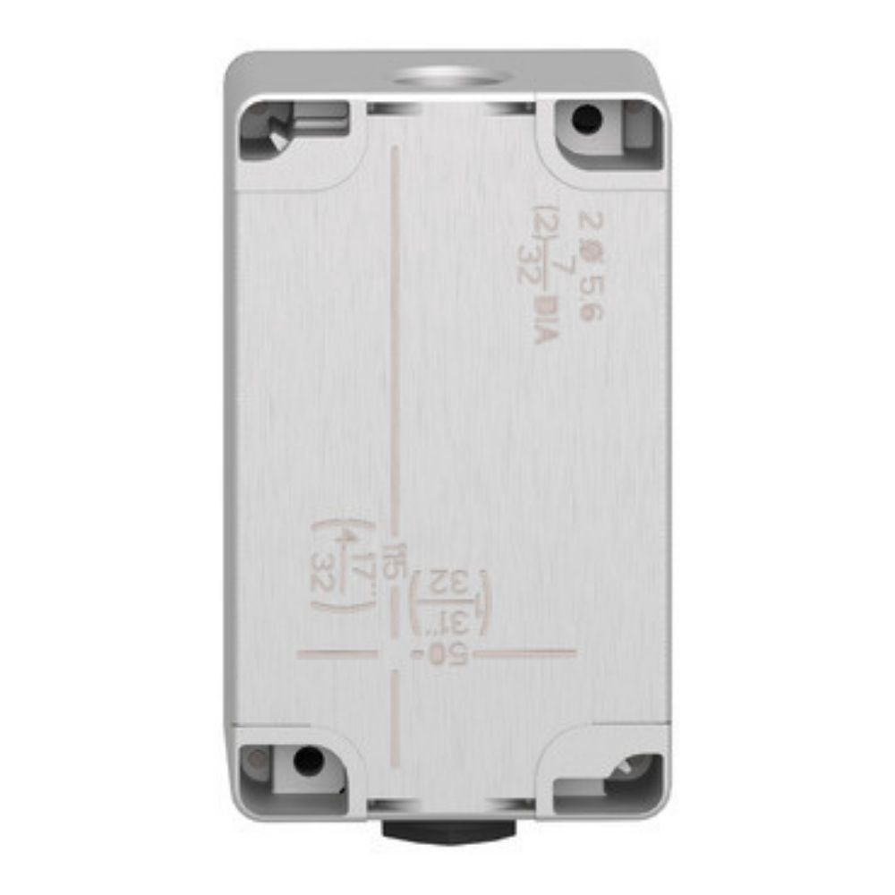 BOTOEIRA METAL 2 FUROS IP66 PARA XB4/6 CINZA - SCHNEIDER
