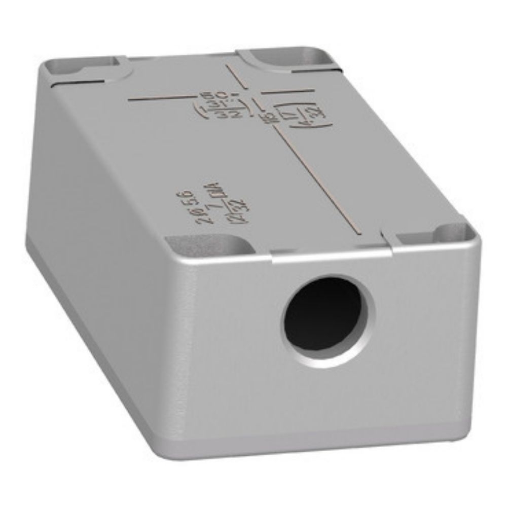 BOTOEIRA METAL 2 FUROS IP66 PARA XB4/6 CINZA - SCHNEIDER