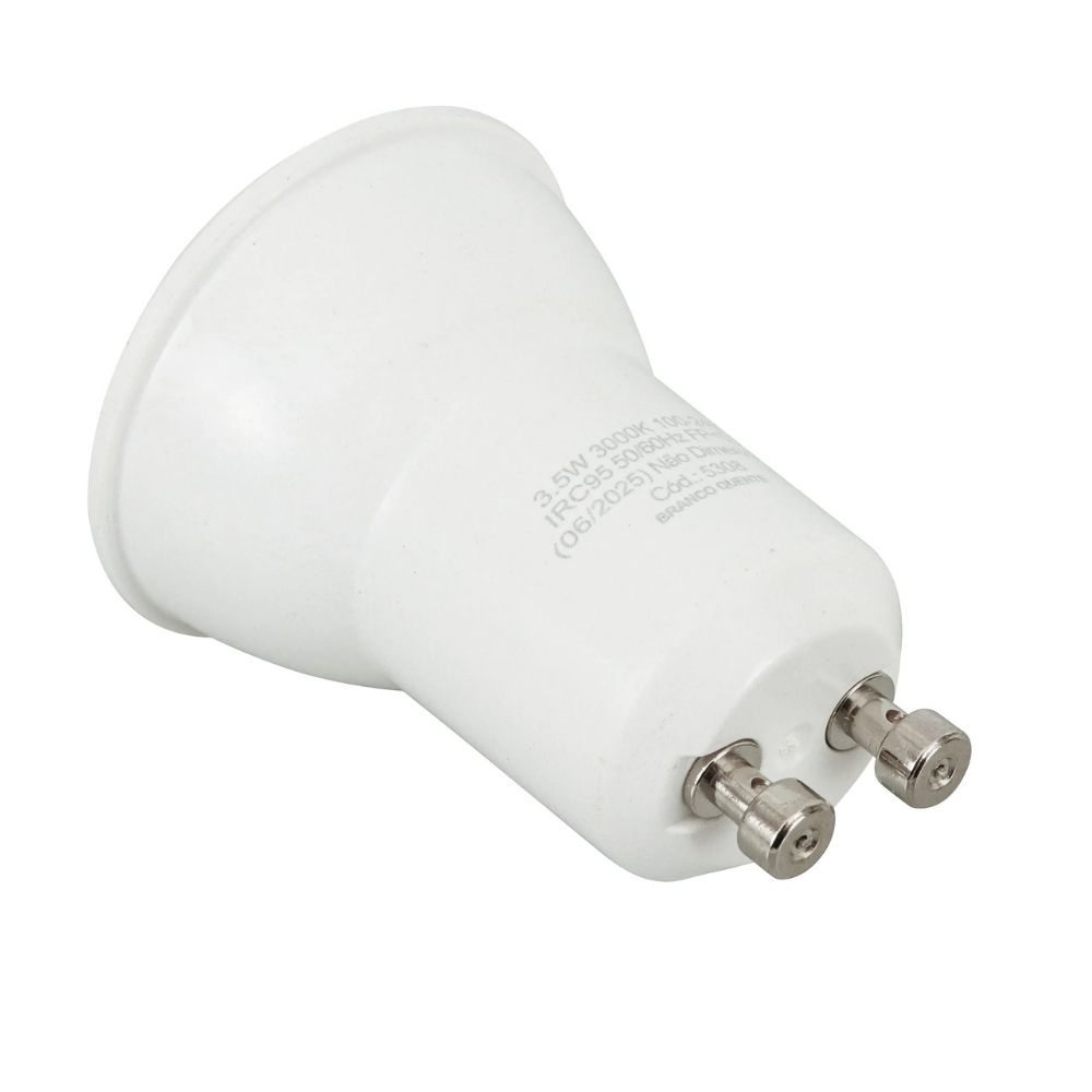 LAMPADA LED MINI DICROICA MR11 3,5W BIVOLT LUZ AMARELA 3000K 210LM IRC95 - GAYA