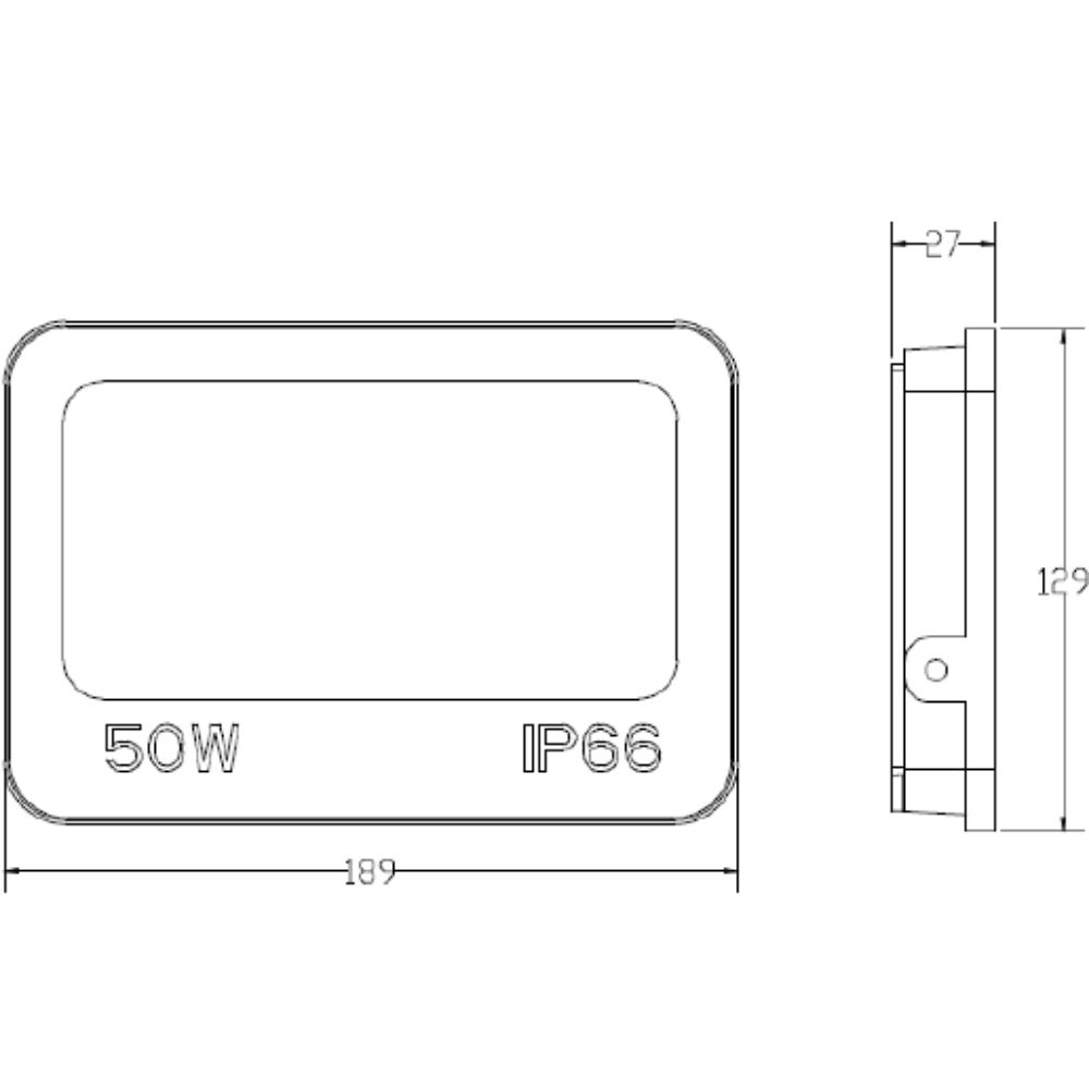 PROJETOR LED 50W BIVOLT LUZ AMARELA/NEUTRA/BRANCO 5000LM BRANCO - LEDVANCE