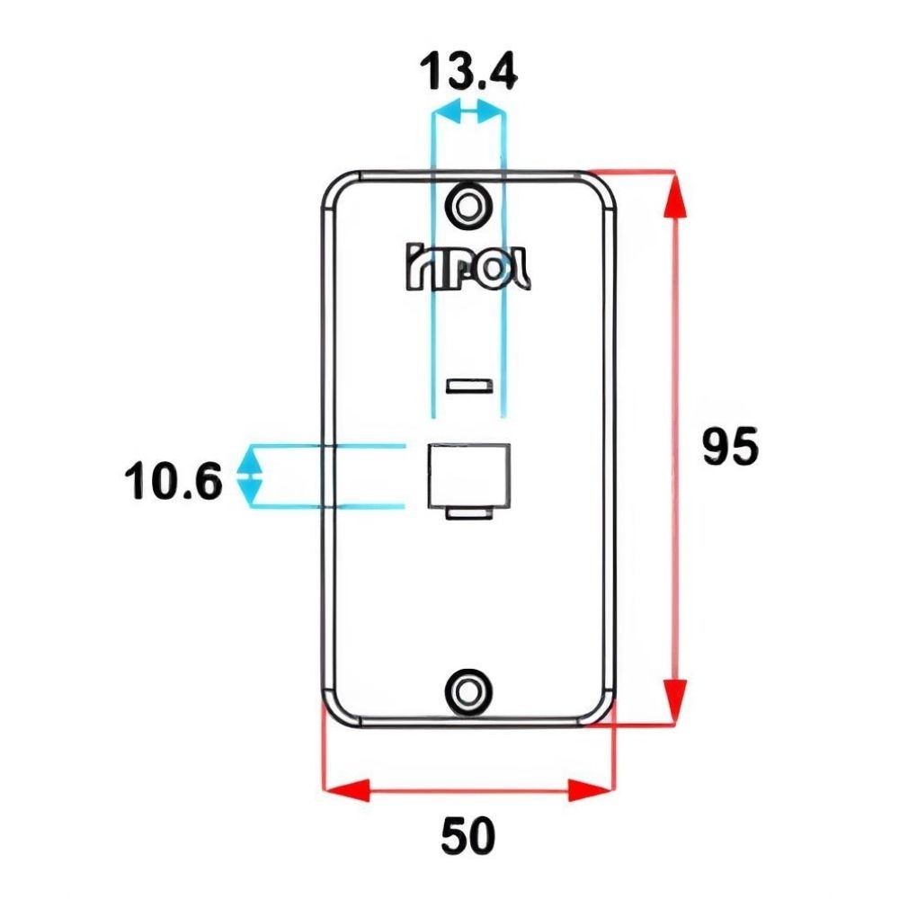 TAMPA PARA CONDULETE PVC 3/4 POLEGADA COM 1 FURO RJ45 CINZA - INPOL