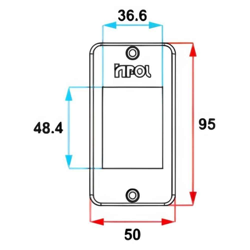 TAMPA PARA CONDULETE PVC 3 TECLAS 3/4 PRETO - INPOL
