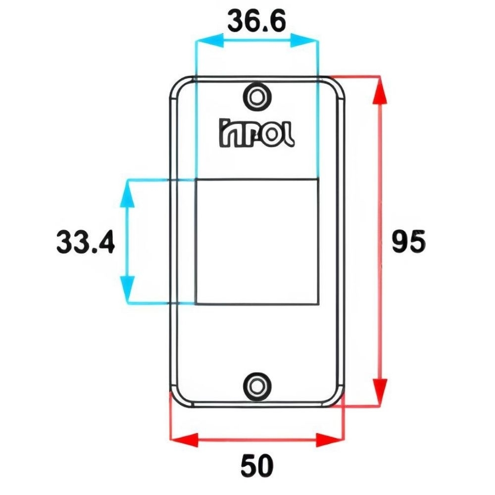 TAMPA PARA CONDULETE PVC 2 TECLAS 3/4 PRETO - INPOL