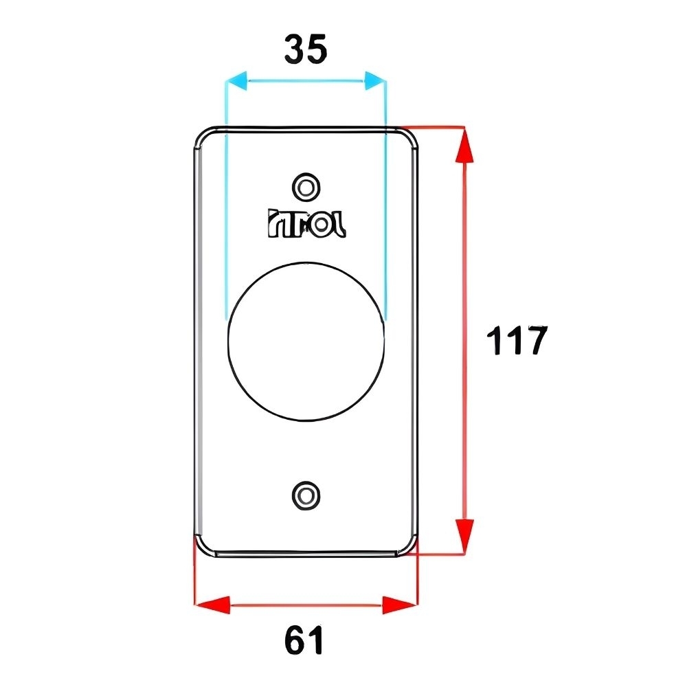 TAMPA PARA CONDULETE PVC 1 PRETO - INPOL