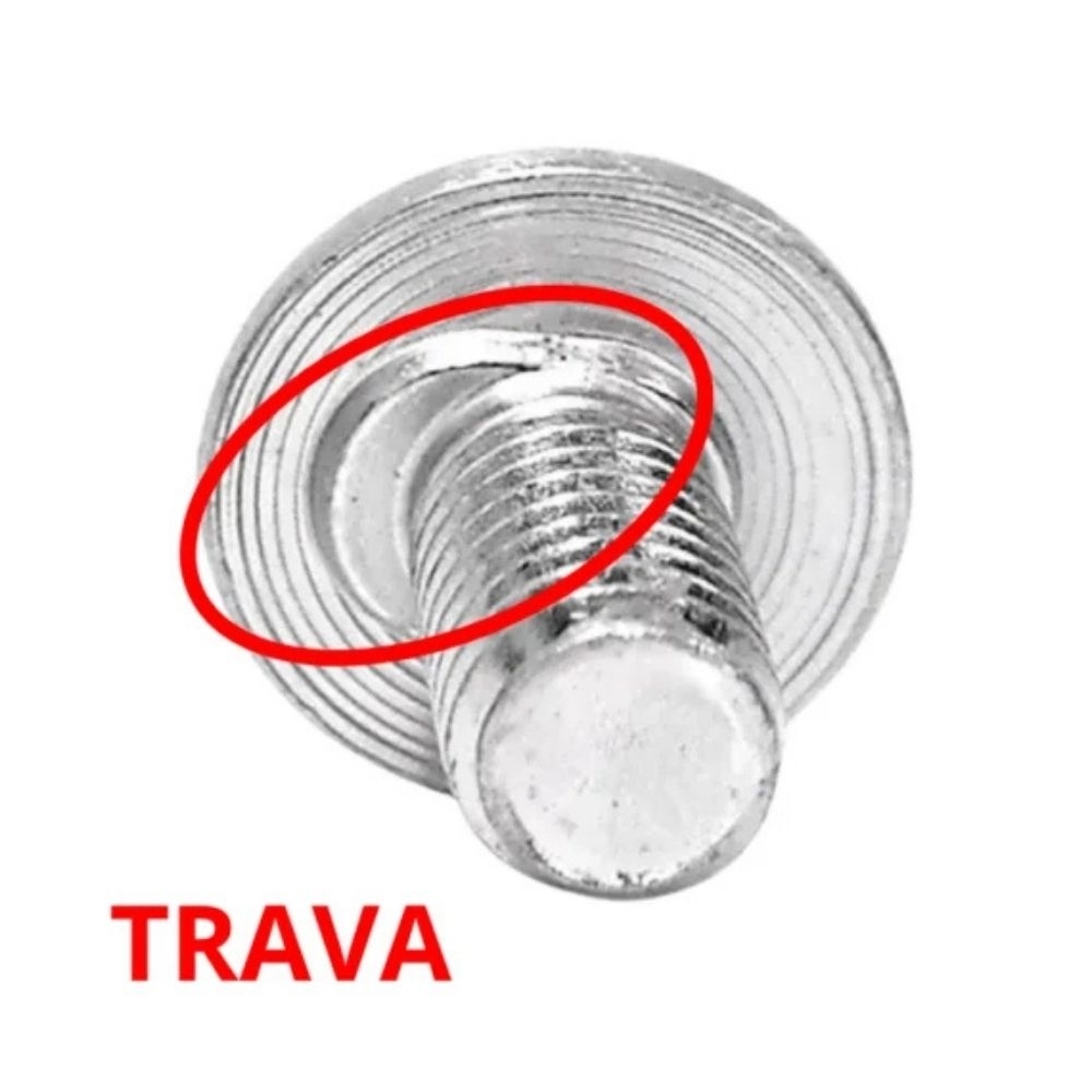 PARAFUSO CAB LENTILHA 1/4X1 COM TRAVA COM 100 PECAS - FIXAGOLD