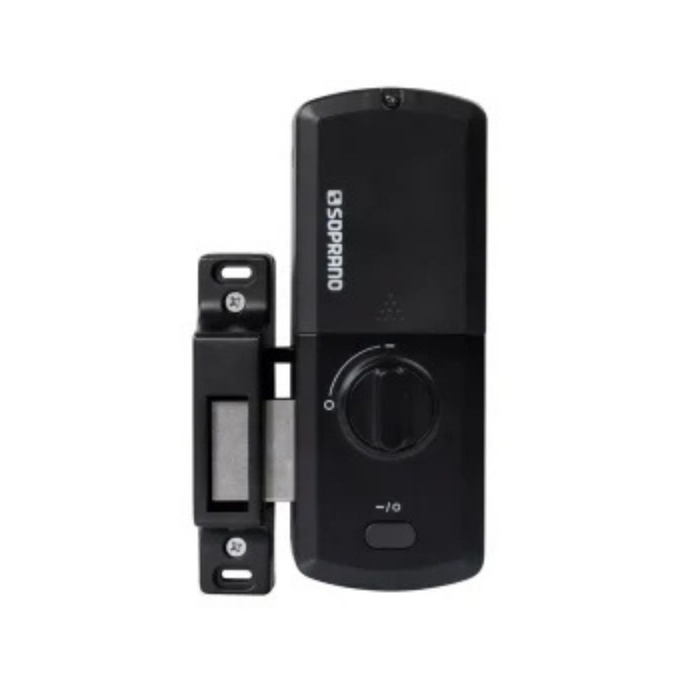 FECHADURA DIGITAL SOBREPOR PRETO - SOPRANO