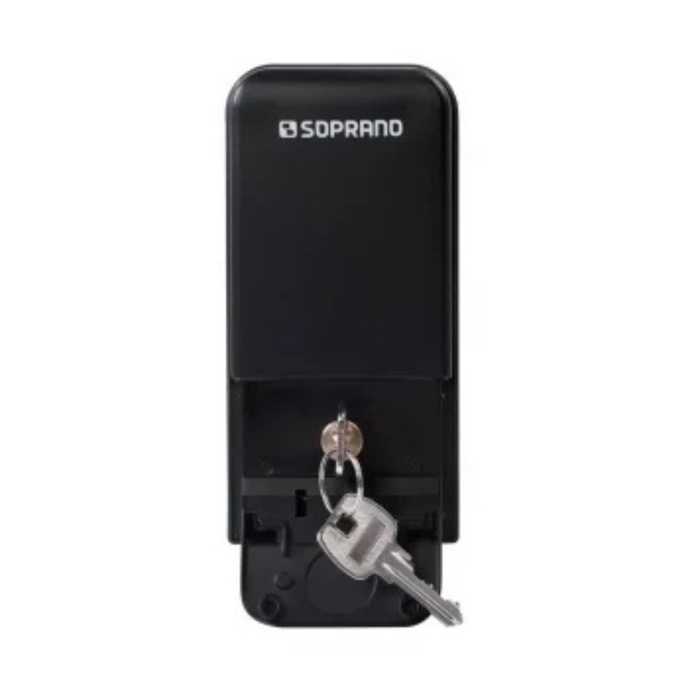 FECHADURA DIGITAL SOBREPOR PRETO - SOPRANO