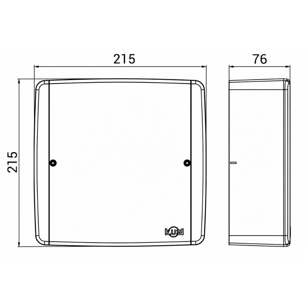 CAIXA PASSAGEM 20X20 SOBREPOR PVC - ILUMI