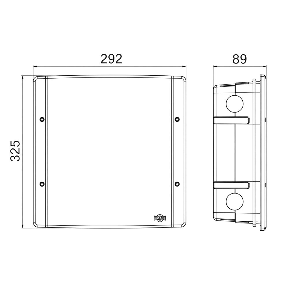 CAIXA PASSAGEM 30X30 EMBUTIR PVC - ILUMI