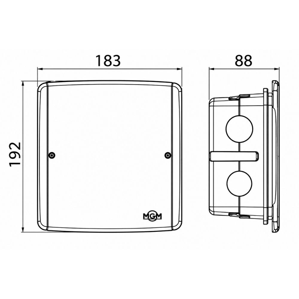 CAIXA PASSAGEM 15X15 EMBUTIR PVC - ILUMI