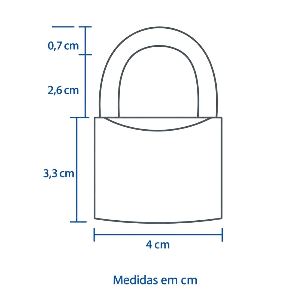 CADEADO PAPAIZ 40MM CR40 - PAPAIZ