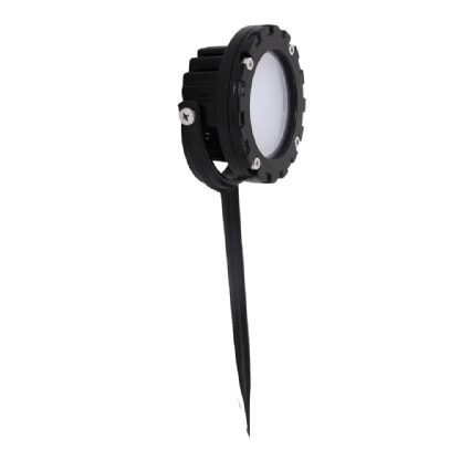 ESPETO LED 12W BIVOLT LUZ AMARELA 3000K 1500LM 90G ALUMINIO PRETO IP65 - ILUCTRON