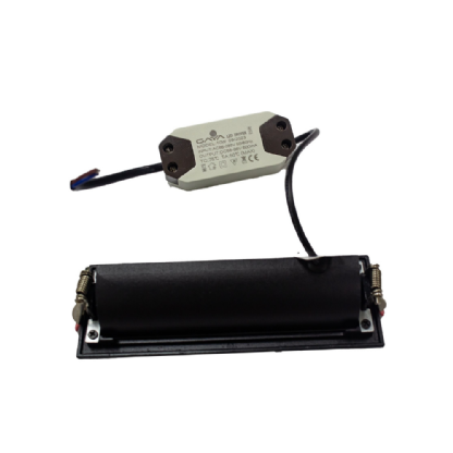SPOT FOCO EMBUTIR 10W BIVOLT LUZ NEUTRA 4000K 800LM 24 GRAUS PRETO DIRECIONAVEL - GAYA
