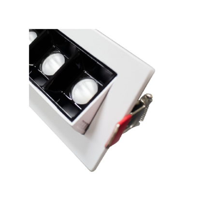 SPOT FOCO EMBUTIR 10W BIVOLT LUZ AMARELA 2700K 800LM 24G BRANCO E PRETO DIRECIONAVEL - GAYA