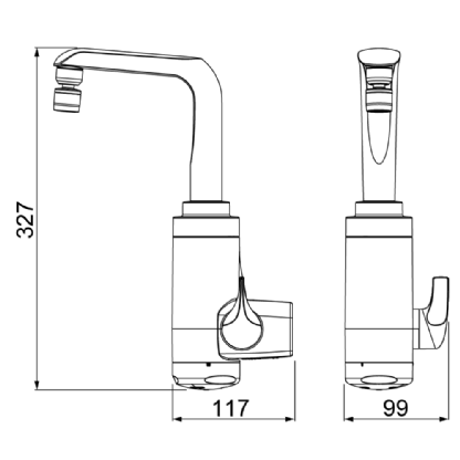 TORNEIRA ELETRICA ESSENCE PARA PAREDE 5500W 220V BRANCO - LORENZETTI