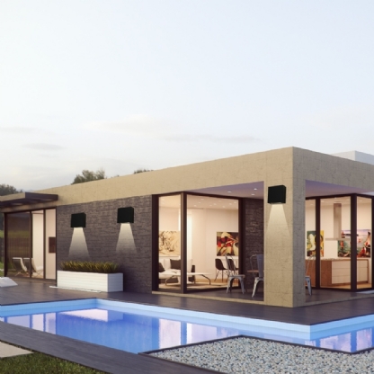 ARANDELA FLASH PARA 1 LAMPADA G9 2 FACHOS PRETO MICRO - IDEAL LUSTRES