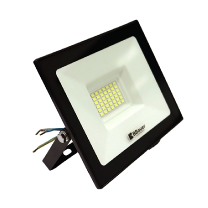 PROJETOR LED SLIM 50W BIVOLT LUZ AMARELA 3000K 4500LM IP66 - BBAUER
