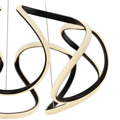 PENDENTE LED HORIZON BOMBAIM 60W LUZ AMARELA 3000K 4800LM PRETO - HEVVY