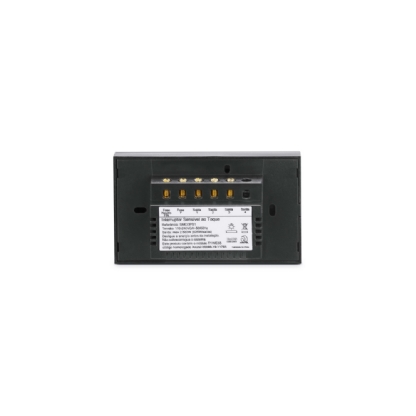 CONJUNTO 4X2 PARA 3 INTERRUPTOR SIMPLES PRETO SMART TOUCH - STECK