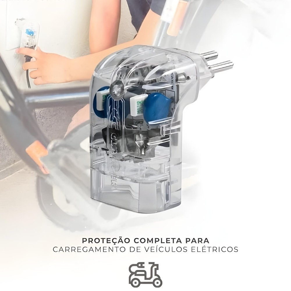 PROTETOR DE SURTO PARA MOTO E BIKE ELETRICA 10A MOBI - CLAMPER