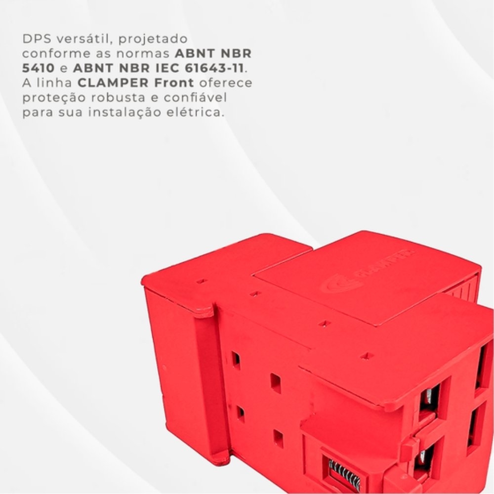 PROTETOR DE SURTO FRONT V 3P TRIPOLAR 275V 20KA CLASSE 2 - CLAMPER