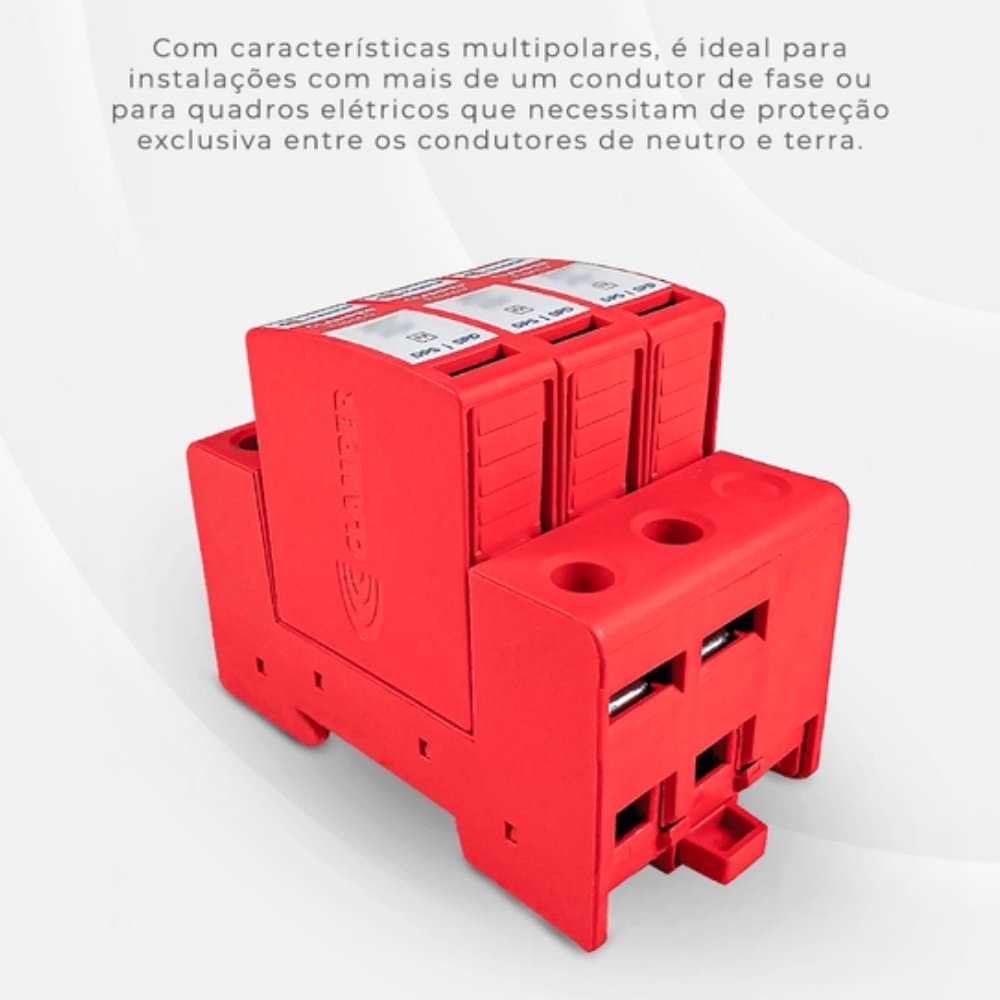 PROTETOR DE SURTO FRONT V 3P TRIPOLAR 275V 45KA CLASSE 2 - CLAMPER
