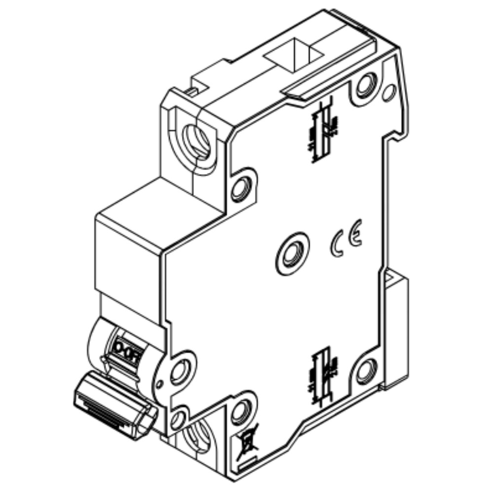 DISJUNTOR DIN 1 POLO 16A 3KA CURVA C - WEG