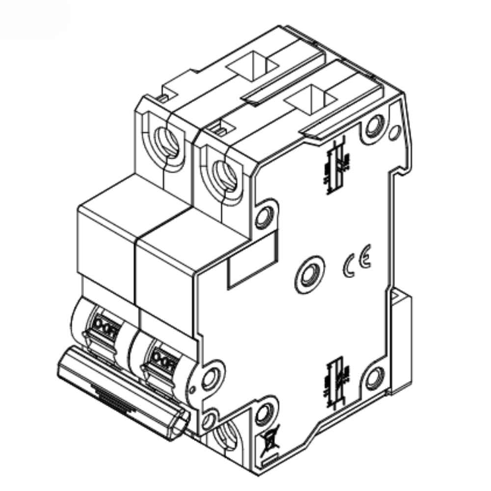 DISJUNTOR DIN 2 POLO 25A 5KA CURVA C - WEG