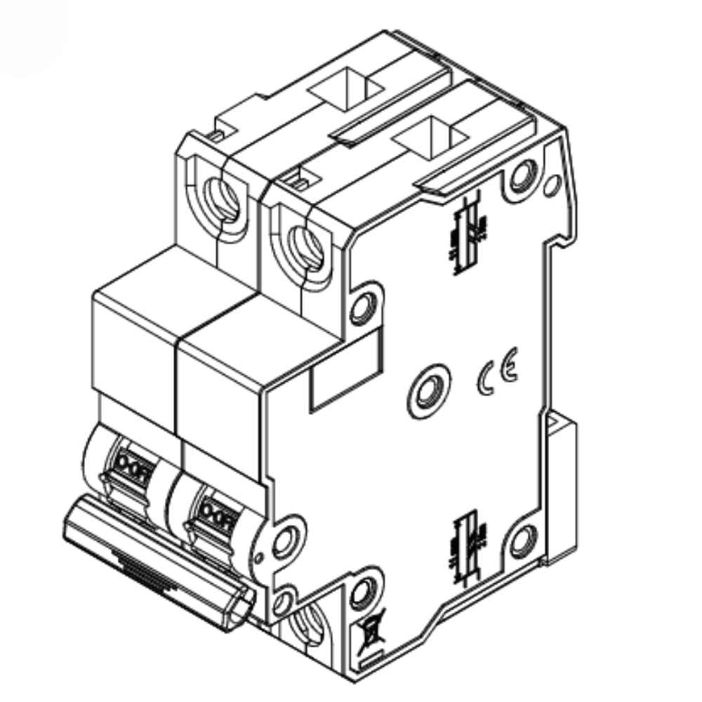 DISJUNTOR DIN 2 POLO 6A 5KA CURVA C - WEG
