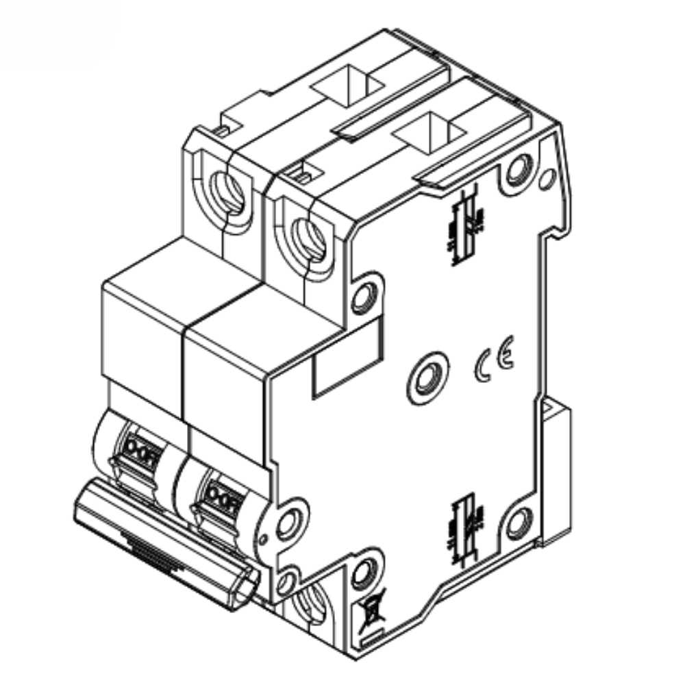 DISJUNTOR DIN 2 POLO 20A 3KA CURVA C - WEG