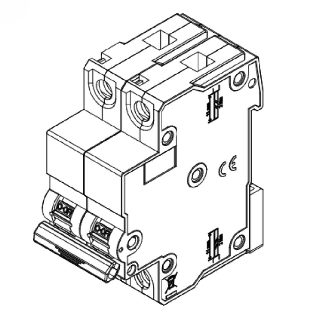 DISJUNTOR DIN 2 POLO 16A 3KA CURVA C - WEG