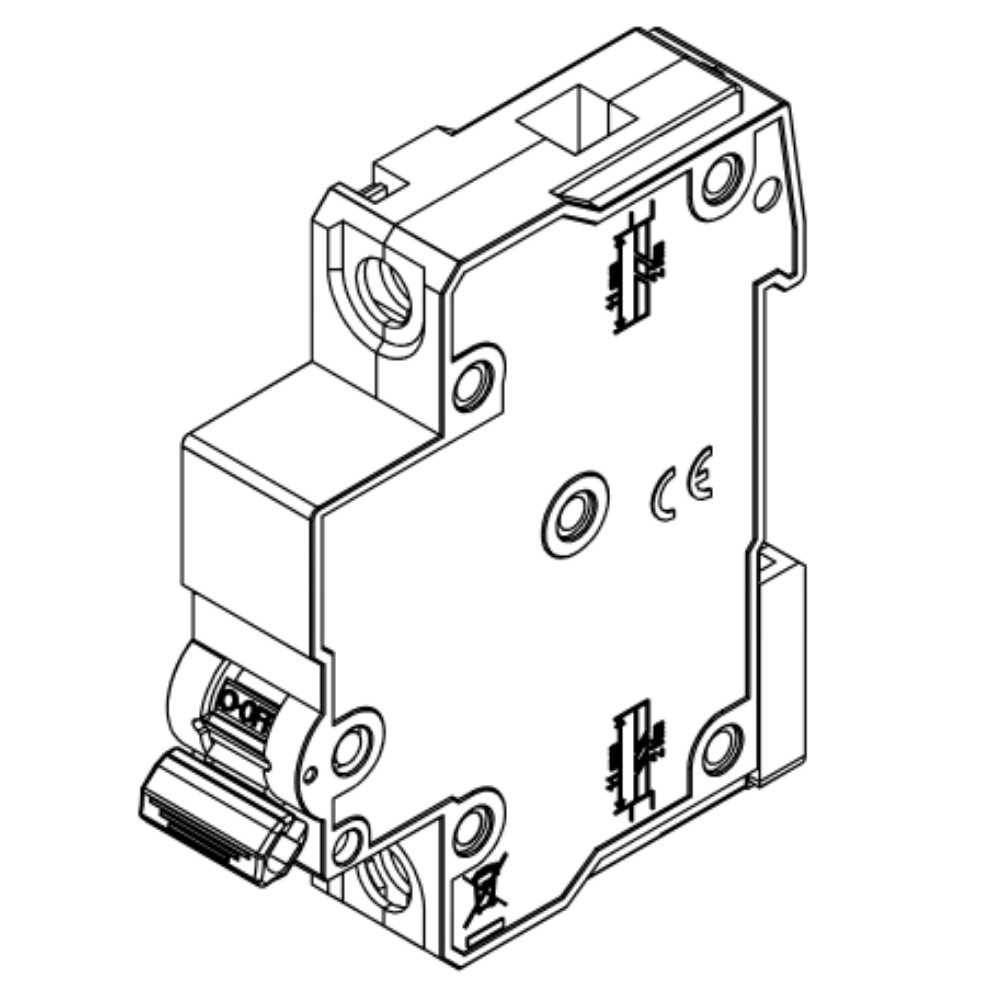 DISJUNTOR DIN 1 POLO 63A 3KA CURVA C - WEG