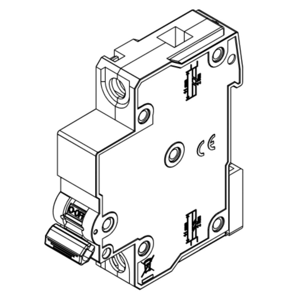 DISJUNTOR DIN 1 POLO 6A 3KA CURVA C - WEG