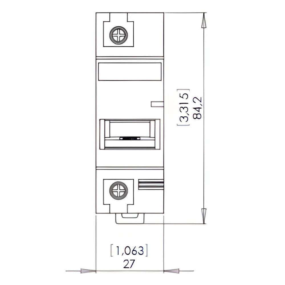 DISJUNTOR DIN 1 POLO 80A 5KA CURVA C - WEG