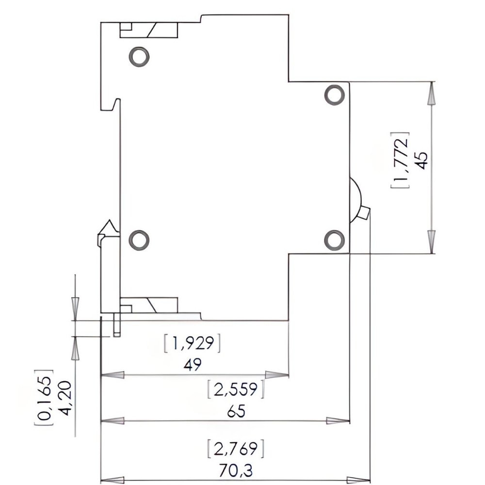 DISJUNTOR DIN 1 POLO 125A 5KA CURVA C - WEG