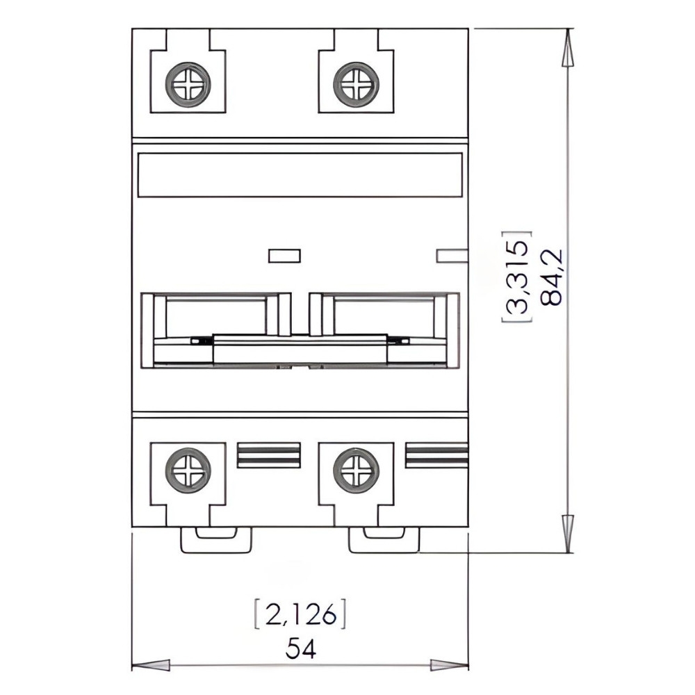 DISJUNTOR DIN 2 POLOS 100A 5KA CURVA C - WEG