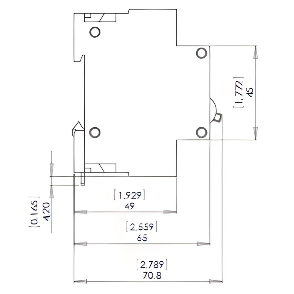 DISJUNTOR DIN 2 POLOS 100A 5KA CURVA C - WEG