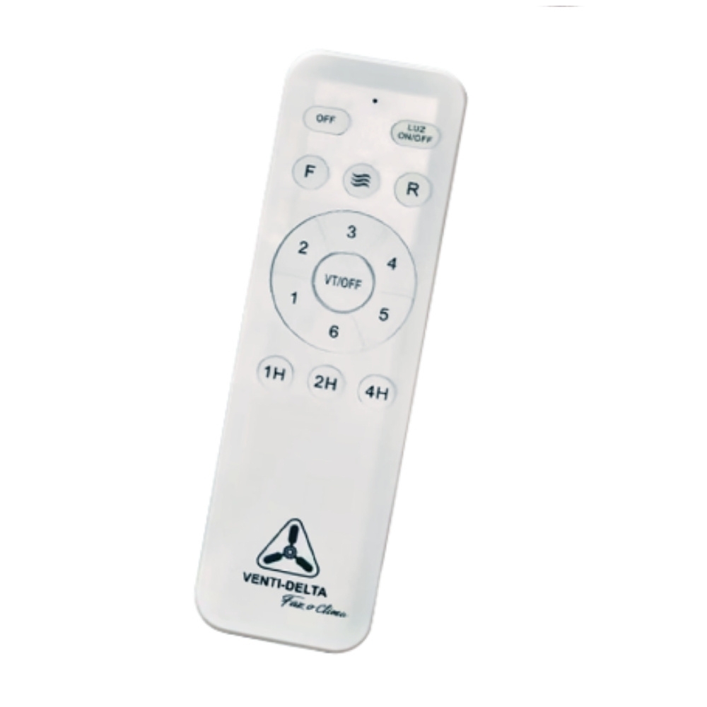 VENTILADOR INVERTER SUPER LED TETO 3 PAS 18W BIVOLT PRETO COM CONTROLE - VENTI-DELTA