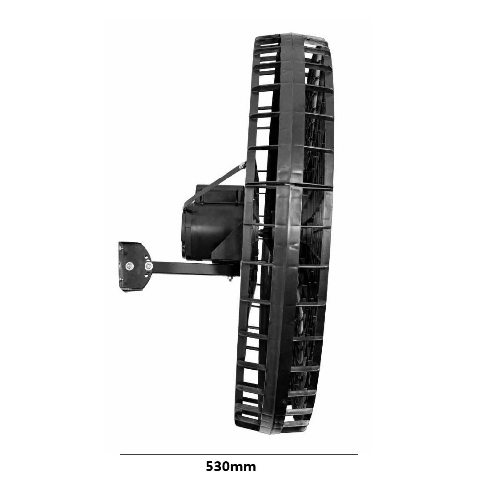 VENTILADOR SUPER DELTA OSCILANTE PAREDE 1/2CV BIVOLT 1METRO PRETO - VENTI-DELTA