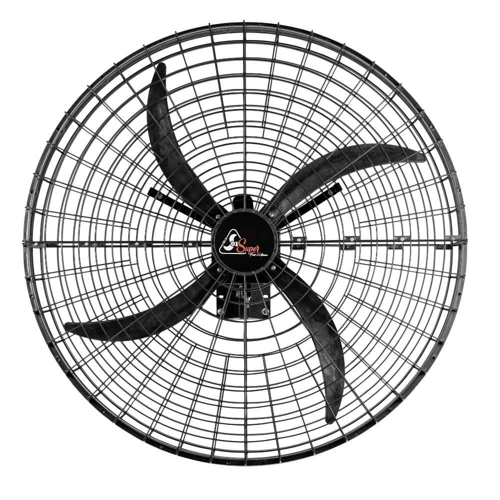 VENTILADOR SUPER DELTA OSCILANTE PAREDE 1/2CV BIVOLT 1METRO PRETO - VENTI-DELTA
