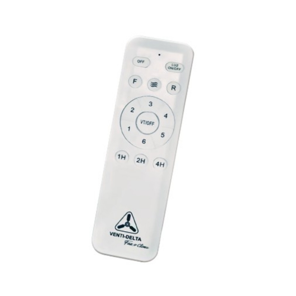 VENTILADOR INVERTER ULTRA LED TETO 3 PAS 55W BIVOLT BRANCO COM CONTROLE - VENTI-DELTA