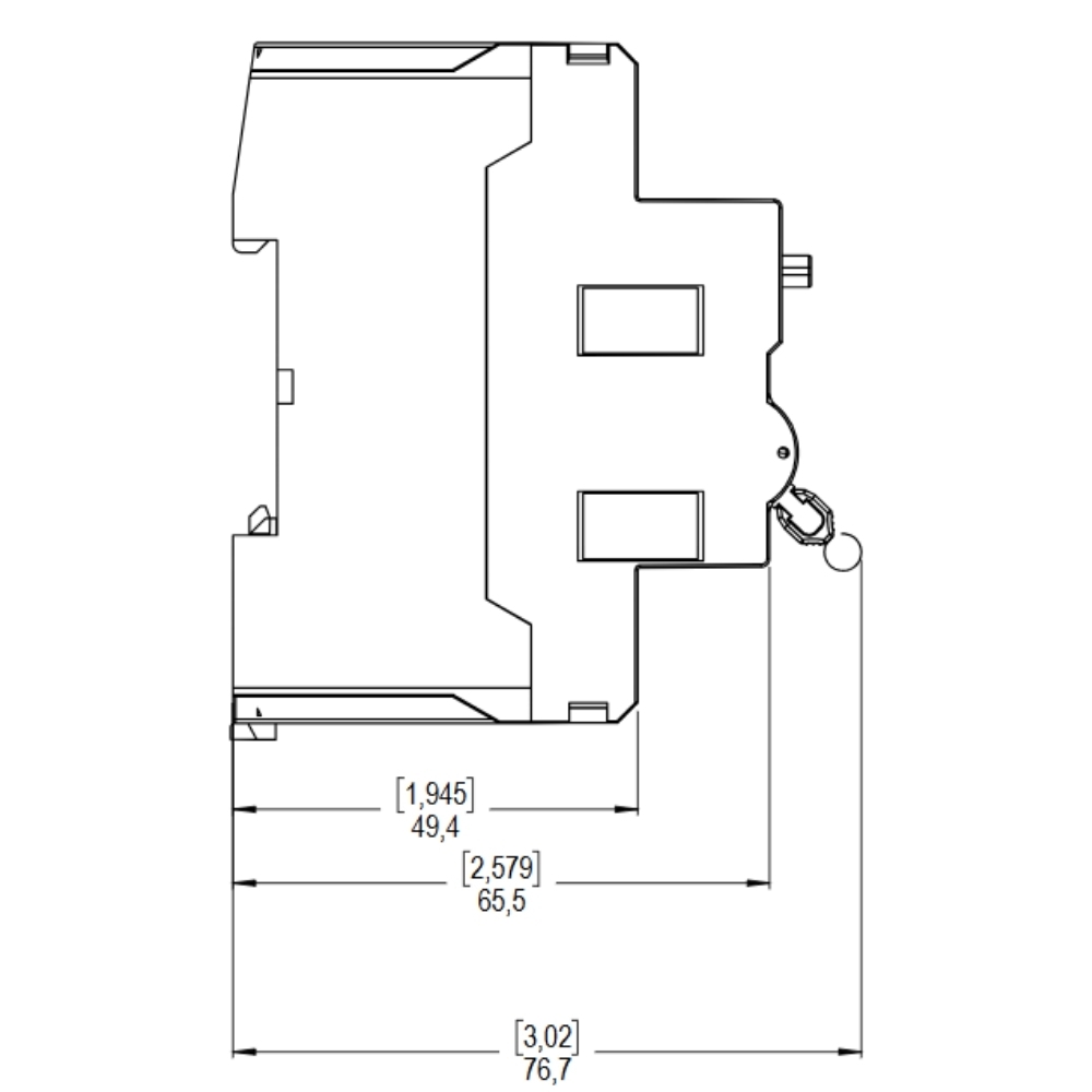 INTERRUPTOR DIFERENCIAL DR 2 POLO 63A 30MA CLASSE AC - WEG