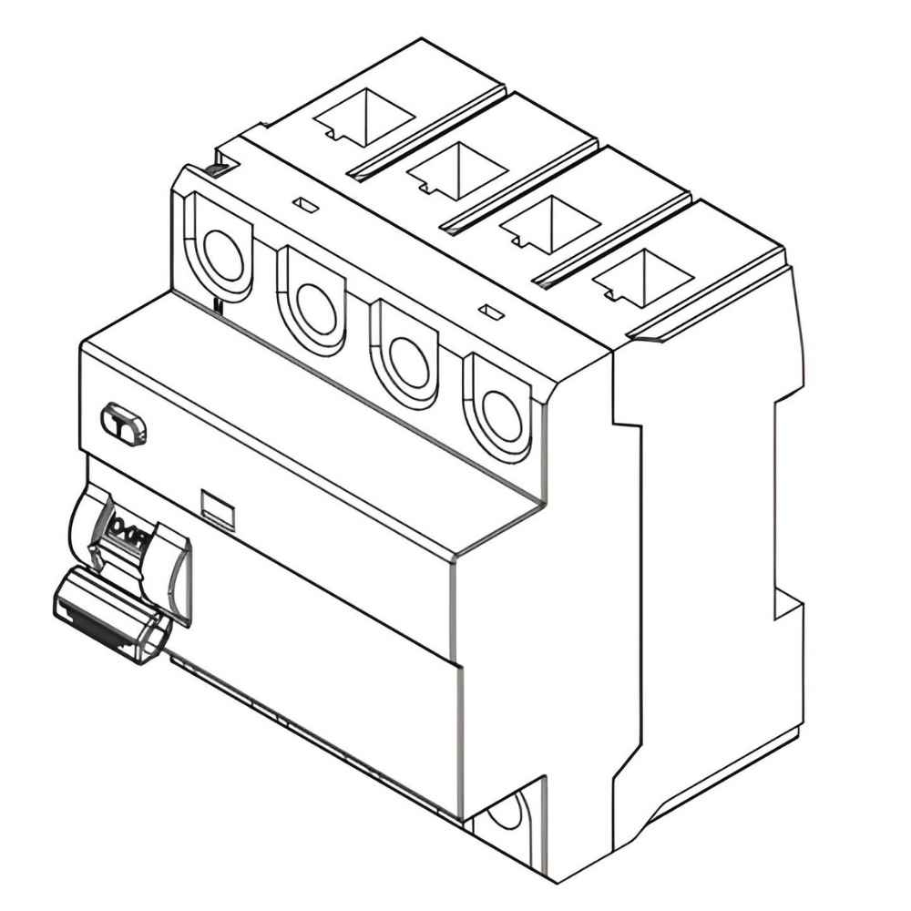 INTERRUPTOR DIFERENCIAL DR 4 POLO 40A 30MA CLASSE AC - WEG