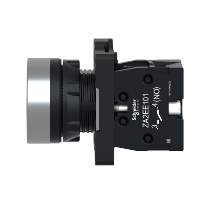 BOTAO PLASTICO FACEADO/IMPULSO 1NA 22MM BRANCO - SCHNEIDER