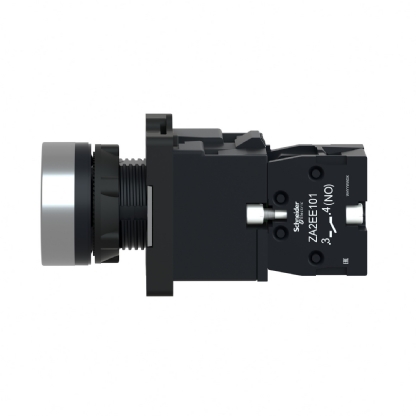 BOTAO PLASTICO FACEADO LUMINOSO 220VAC 1NA 22MM AZUL - SCHNEIDER