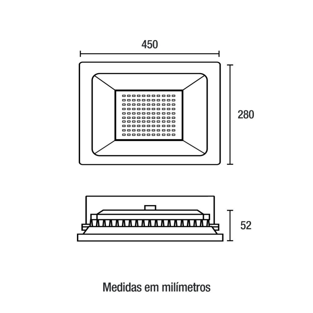 Projetor Led Slim Tech W K Lm Ip Blumenau Santil